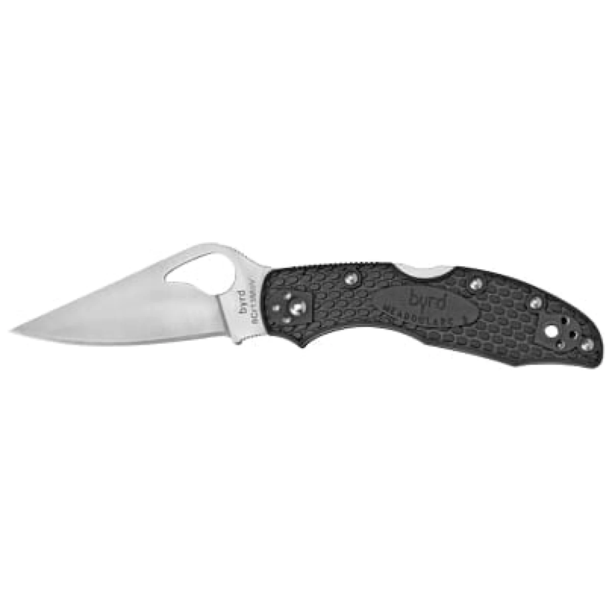 Spyby04pbk2_1. Jpg - spyderco byrd meadowlark 2 ltwt blk - spyby04pbk2 1