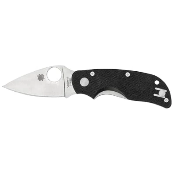 SPYDERCO CAT BLACK G-10 PLAINEDGE