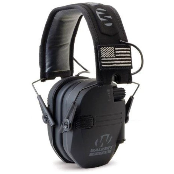 Walker's Razor Patriot Series Razor Slim Electronic Muff 23 NRR Black Patriot