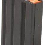 ASC AR Family Rifle Magazine Orange Follower .223 Remington Black Aluminum 10/rd