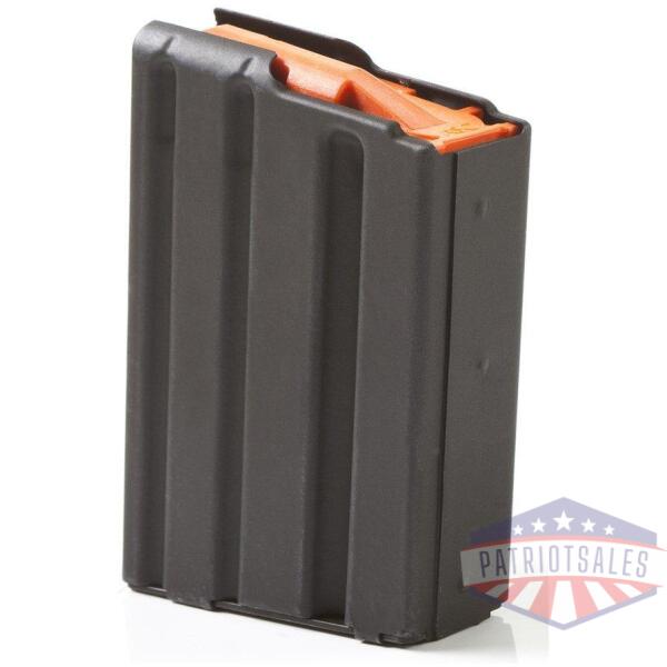 asc ar family rifle magazine orange follower .223 remington black aluminum 10/rd