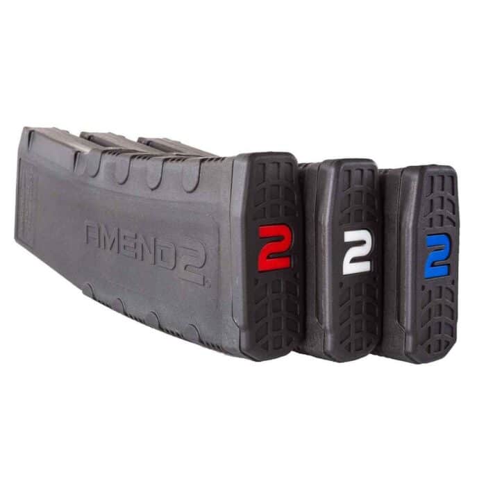 Ad3pack556blk30jpg - amend2 ar-15 rifle magazine with red white and blue internals - black 30/rd 3/pk - ad3pack556blk30
