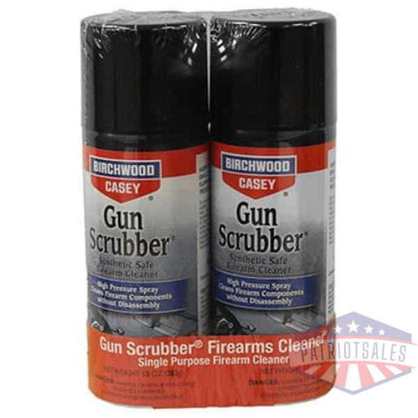 birchwood casey gun scrubber firearm cleaner- 10oz aerosol 2-pack