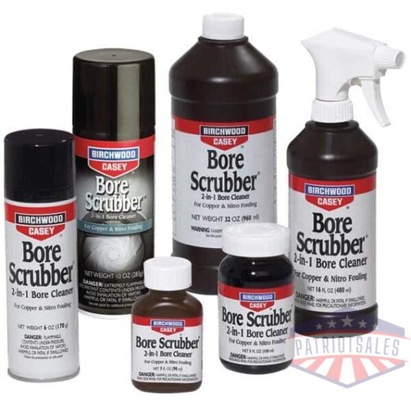 birchwood casey bore scrubber 2-in-1 bore cleaner - 10 oz