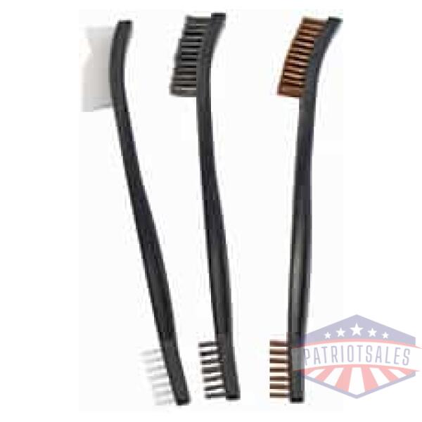 b/c utility brushes brnz/nyl/stl 3pk