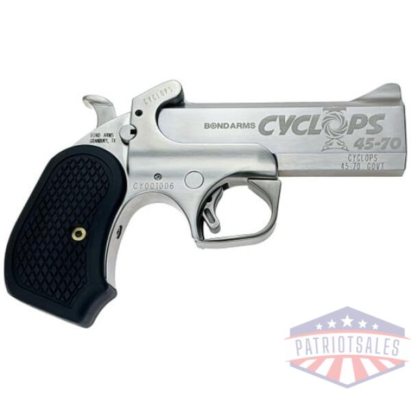 bond arms cyclops satin package handgun .45-70 gov't single shot 4.25" barrel satin with holster