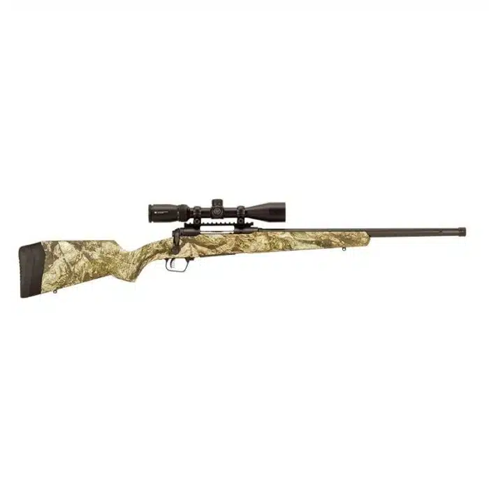 Savage arms 110 apex predator xp rifle 6. 5 creedmoor 4/rd 24" barrel mossy oak camo with scope - image 1