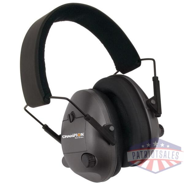 champion electronic ear muffs - black