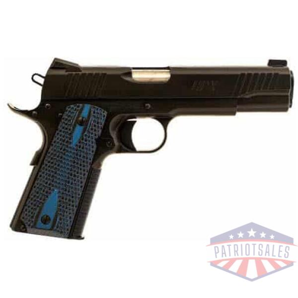 standard manufacturing 1911 hpx handgun .45 acp 8rd magazine 5" barrel blue grips