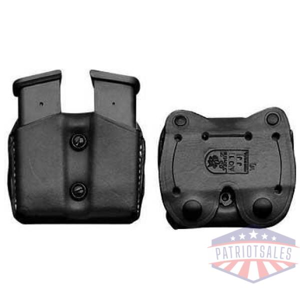 desantis double magazine pouch for colt gov't 45 black ambi