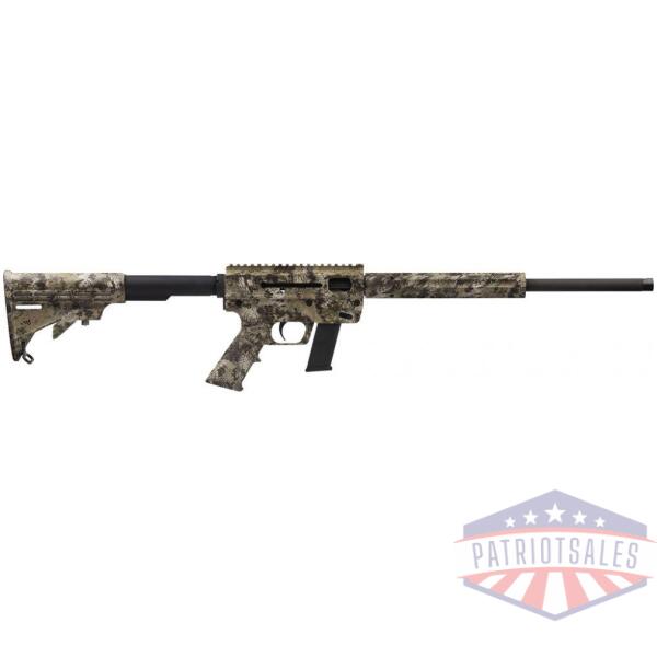 just right carbine gen 3 rifle 9mm luger 17/rd glock magazine 17" threaded barrel kryptek