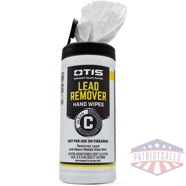 otis lead remover hand wipes
