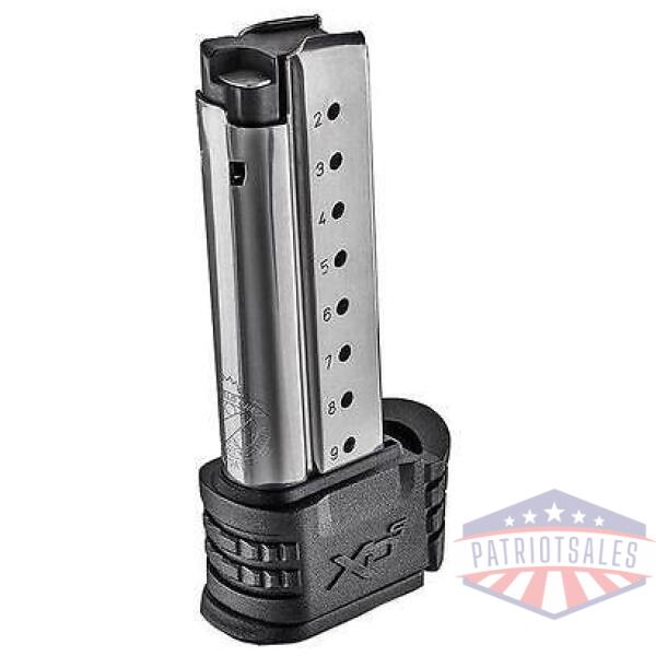 springfield armory xd(s) mid length handgun magazine stainless 9mm luger 8/rd
