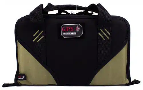 G-outdoors large memory foam case with magazine back pockets- green/black - image 1