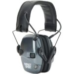 Howard Leight Impact Sport Small Earmuff - Metallic Charcoal Grey Black Band 22dB NRR