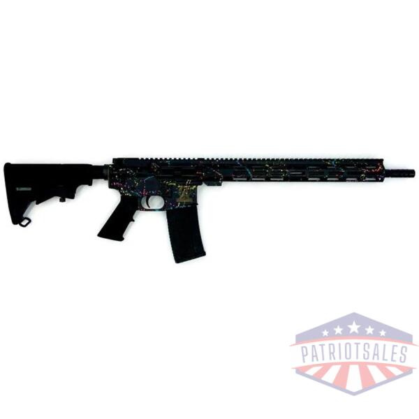 great lakes ar-15 "saved by the splatter" rifle .223 wylde 30rd magazine 16" barrel black/nitride