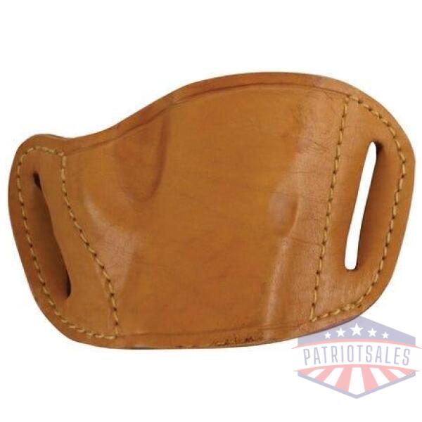 bulldog molded leather belt slide holster for most medium frame autos tan rh