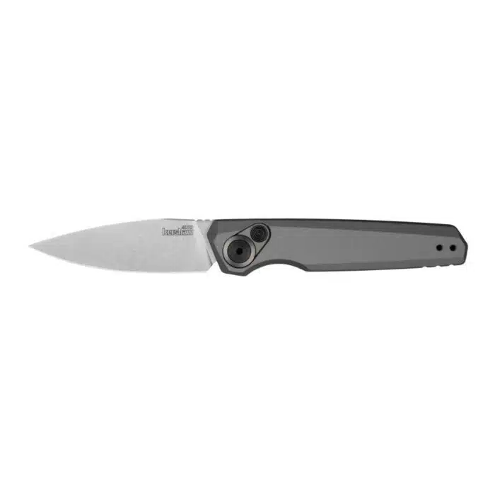 Kershaw launch 18 automatic folding knife 2-8/10" spear point blade grey - image 1