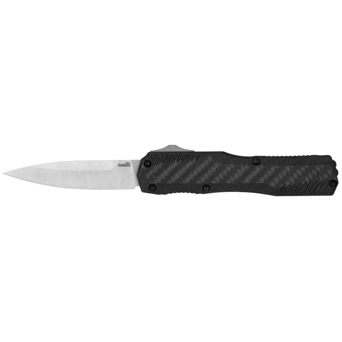 Kershaw livewire otf automatic knife 3-3/10" spear point blade black - image 1