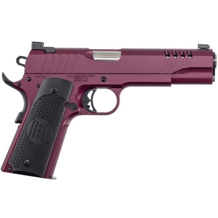 Kz1911tcac9-1jpg - auto-ordnance 1911a1 handgun 45 acp 7rd magazine 5" barrel cherry night sights - kz1911tcac9 1