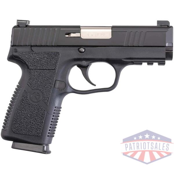 kahr p9-2 handgun 9mm 7/rd magazines (2) 3.6" barrel black with truglo night sights