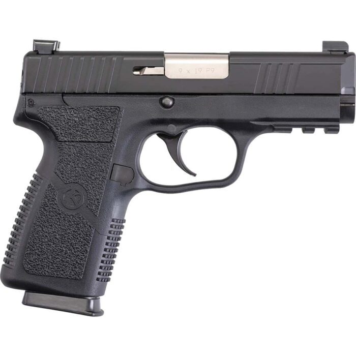 Kahr p9-2 handgun 9mm 7/rd magazines (2) 3. 6" barrel black with truglo night sights - image 1