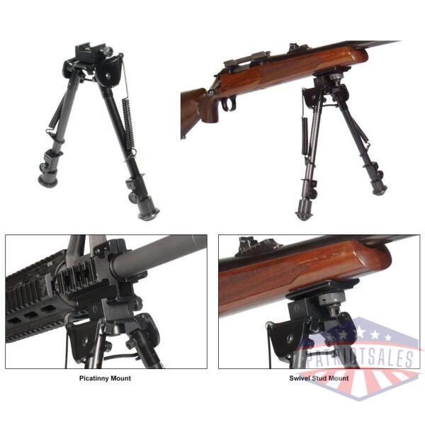 leapers tactical op bipod tactical/sniper profile adjustable height - 8-12.5"
