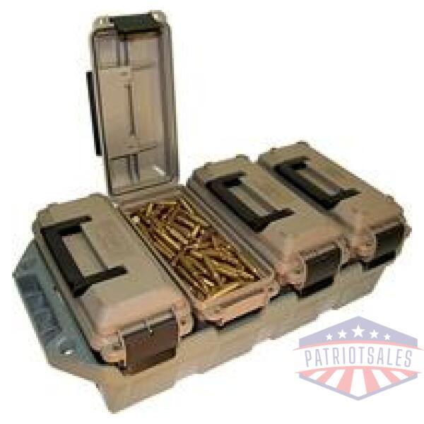 mtm 4-can ammo crate-fde
