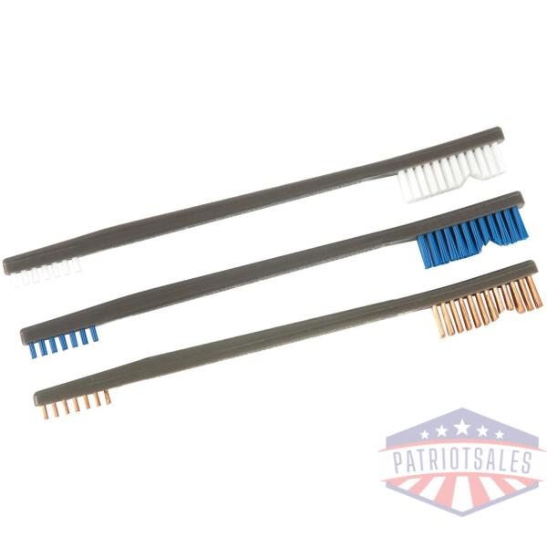 otis variety pack all-purpose receiver brushes - 3 of each (nylon bronze stainless)