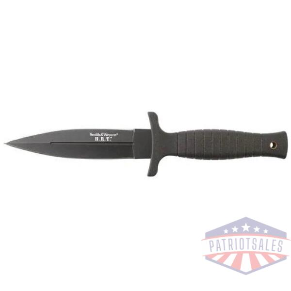 smith & wesson h.r.t. full tang spear point fixed blade 4 3/4" blade black