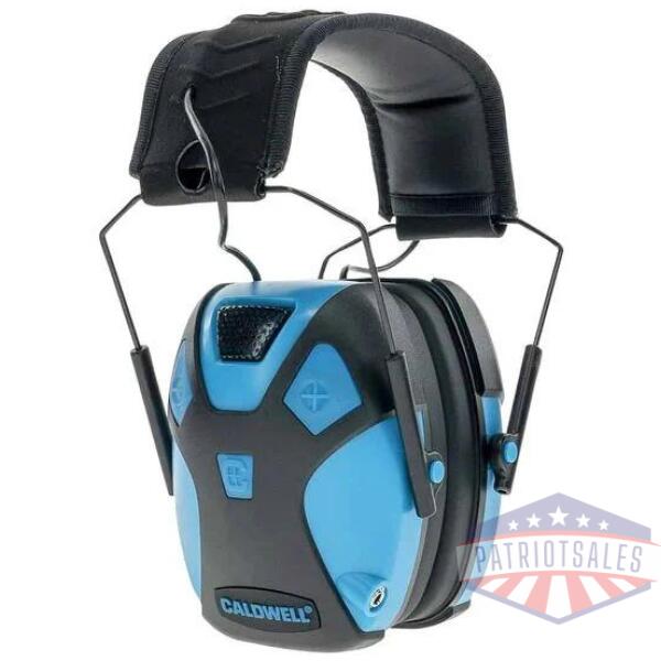 caldwell small e-max pro earmuffs - neon blue 23nb nrr