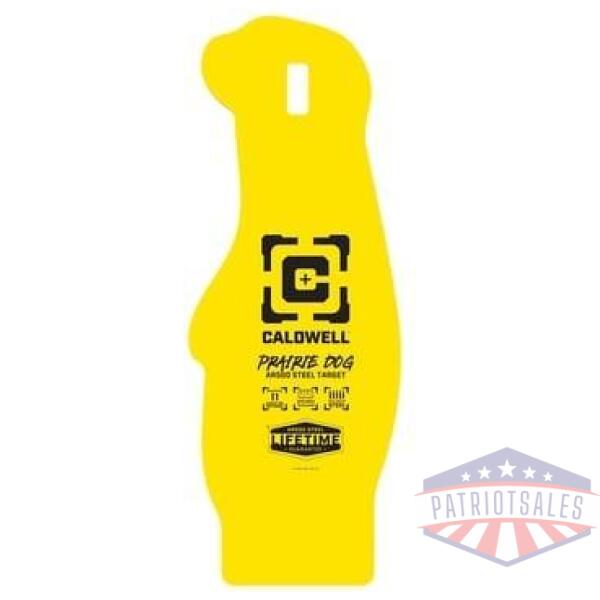 caldwell ar500 prairie dog steel hanging target yellow
