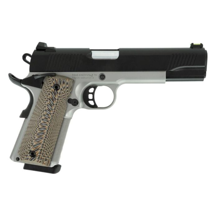 Sd10100803-1jpg - sds imports tisas 1911 d10 fo handgun 10mm 8rd magazines (2) 5" barrel black slide with stainless steel frame - sd10100803 1