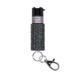 Sabre Jeweled Pepper Spray with Key Ring Black