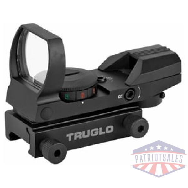 truglo red dot open 4 reticle black