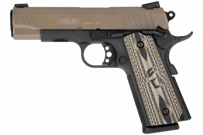 Taurus 1911 cerakote sand handgun. 45 acp 8rd magazine 5" barrel vz grip - image 1
