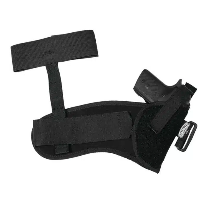 Uncle mike's sidekick ankle holsters fits 3" - 4" barrel med. Autos. 32 -. 380 cal. - left hand - image 1