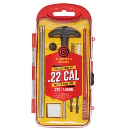 Shooters Choice .22 Cal Rifle Cleaning Kit with Aluminum Rod