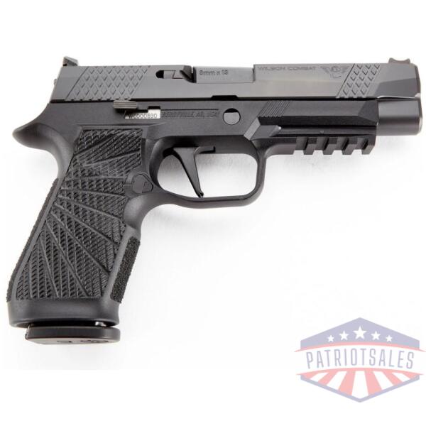 wilson combat sig p320 full size handgun 9mm luger 17rd magazines (2) 4.7" barrel black