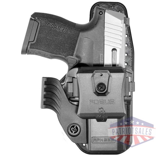 fobus handgun holster owb paddle iwb clip wing & sweatguard appendix sig p365-380 includes sas black ambi
