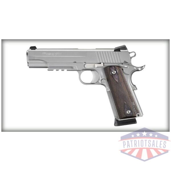 sig "1911 stainless rail" 1911r-45-sss-ca 5" sts w/ rail ca compliant