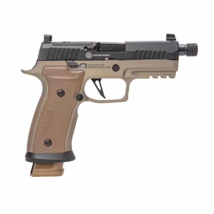 Sig p320 axg combat limited edition handgun 9mm luger 21rd magazine(3) 4. 6" barrel optic ready - image 1