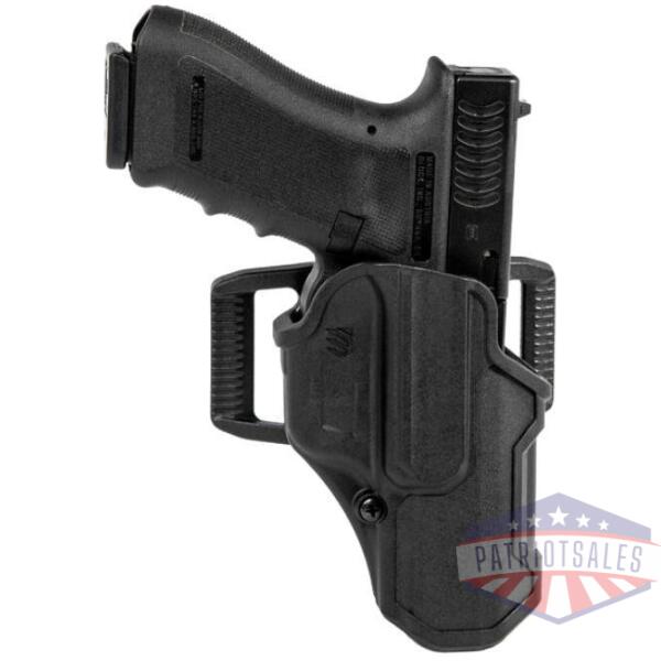 blackhawk t-series level 2 compact holster for s&w m&p shield 9/40 & m&p9 shield plus black rh