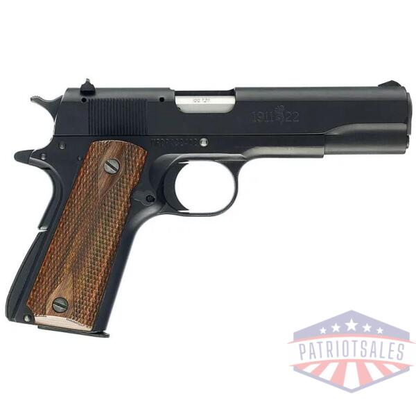 browning 1911 a1 full size handgun .22 lr 10rd magazine 4.25" barrel black with brown grips