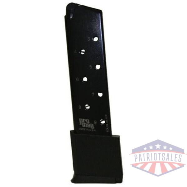 promag colt government magazine .45 acp blued steel 10/rd