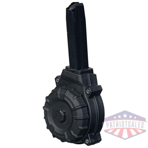 promag beretta 92f 9mm handgun magazine black polymer 50/rd drum