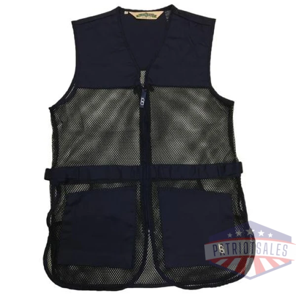 245m dual pad mesh shotgun vest navy   2x