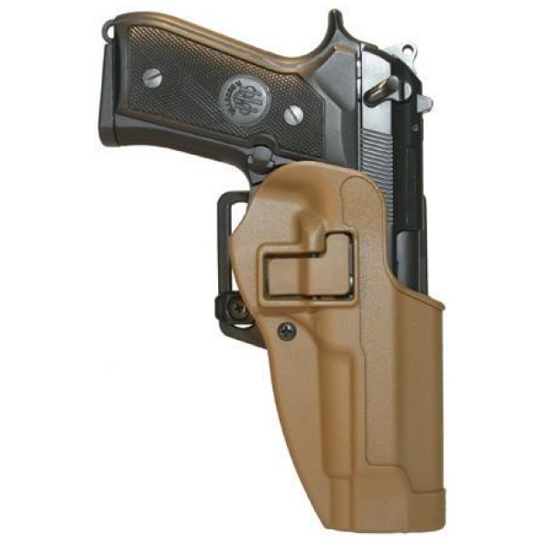 Blackhawk! SERPA CQC Concealment Holster Matte Finish Beretta 92/96 Coyote Tan Left Hand