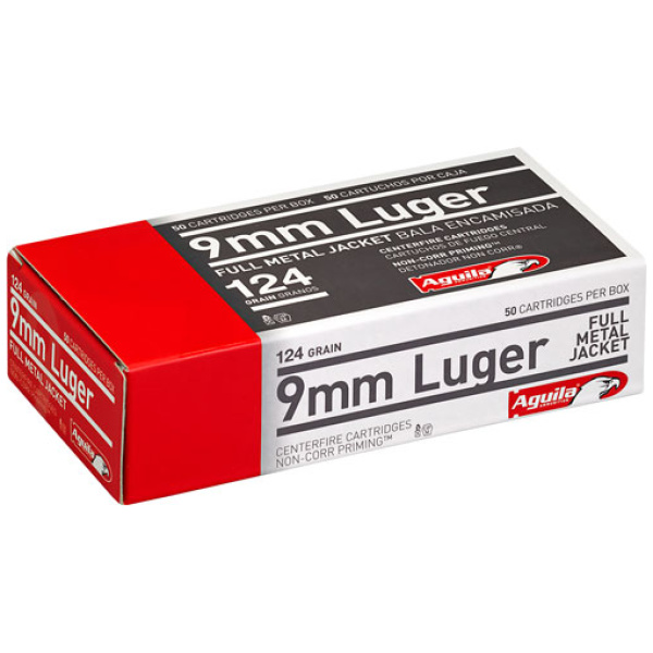 AGUILA 9MM LUGER 124GR FMJ-RN