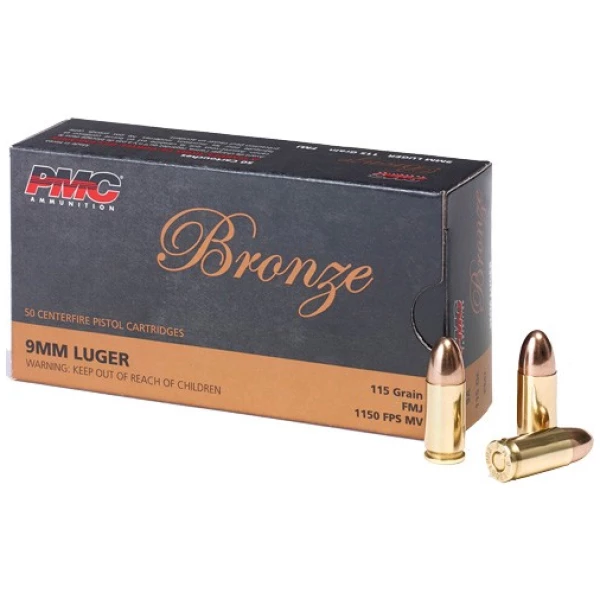 pmc 9mm luger 115gr fmj